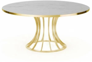 Vela Arredamenti Круглый обеденный стол из стали