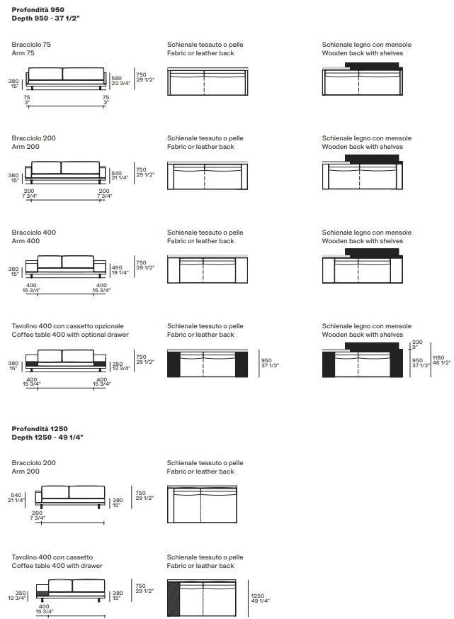 Poliform Мягкий диван из ткани Mondrian sun-id-1478450 - Вид №4