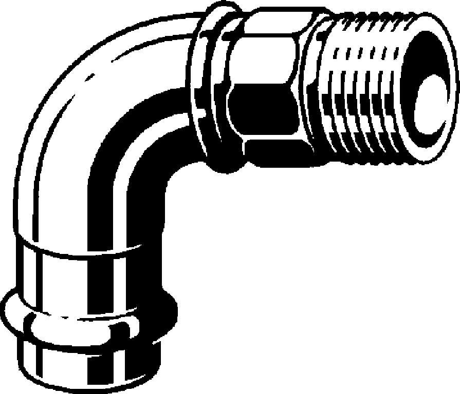 Viega Угольник переходной 90° Sanpress 2214 (444013) 444 013 - Вид №1