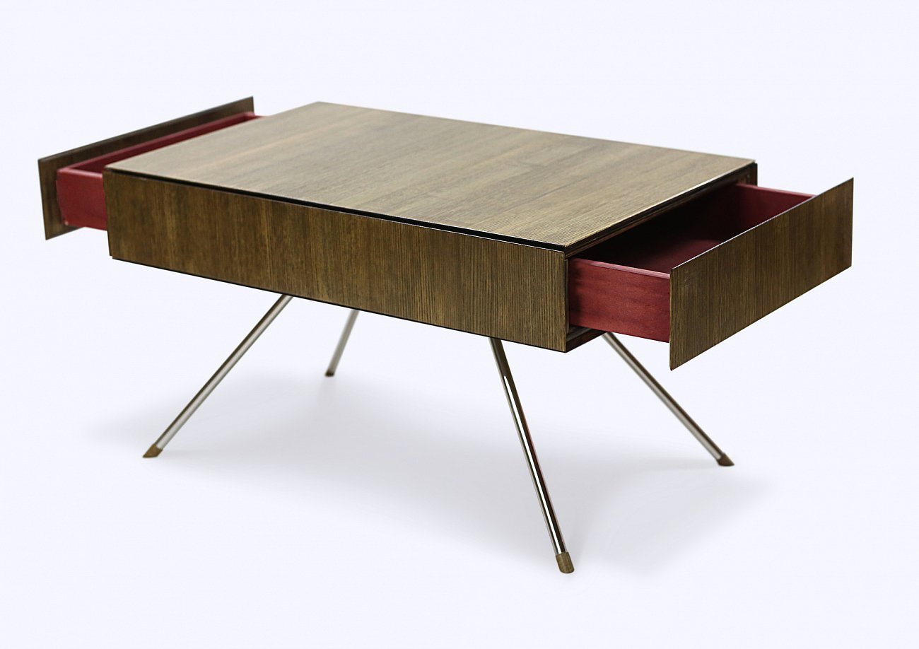 Журнальный столик деревянный с ящиками ясень PUSHA PUSHA 062915 Коричневый  - Вид №5