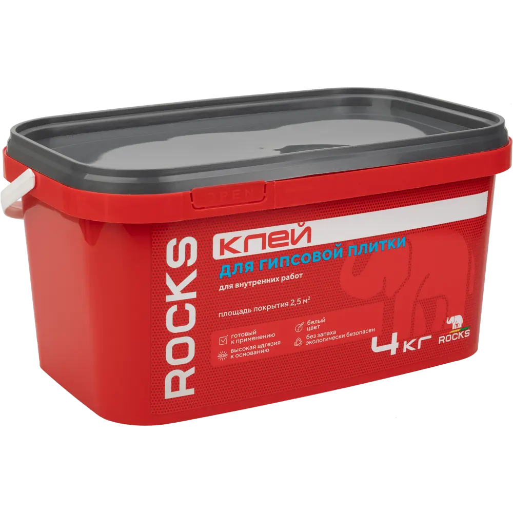 ROCKS Клей для гипсовой плитки 4 кг 84957670 STLM-0057409 - Вид №3