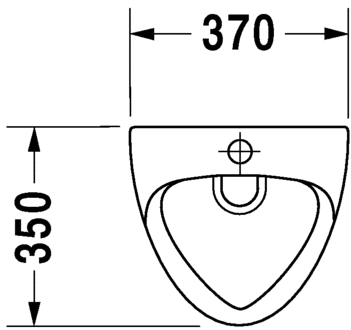 0848370000 Настенный писсуар, уринал с мушкой Duravit  - Вид №1