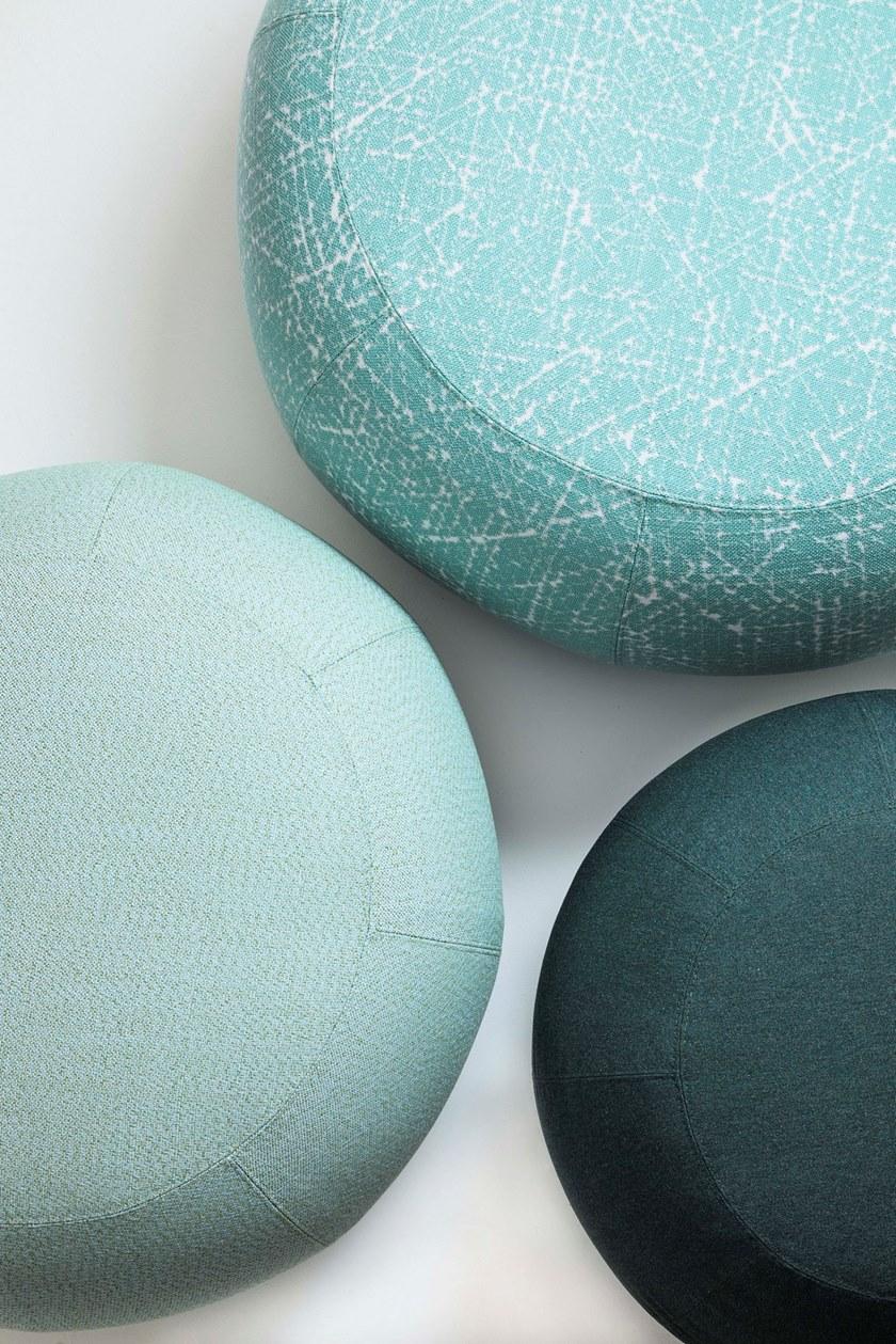 Saba Italia Круглый садовый пуф из парусины со съемной крышкой Geo sun-id-1475672 - Вид №2