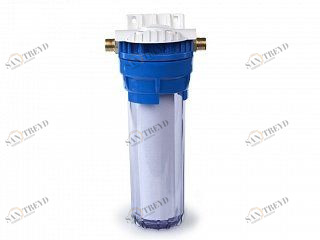 Фильтр Гейзер 1П 3/4" прозрачная колба с пластмассовой скобой 32009