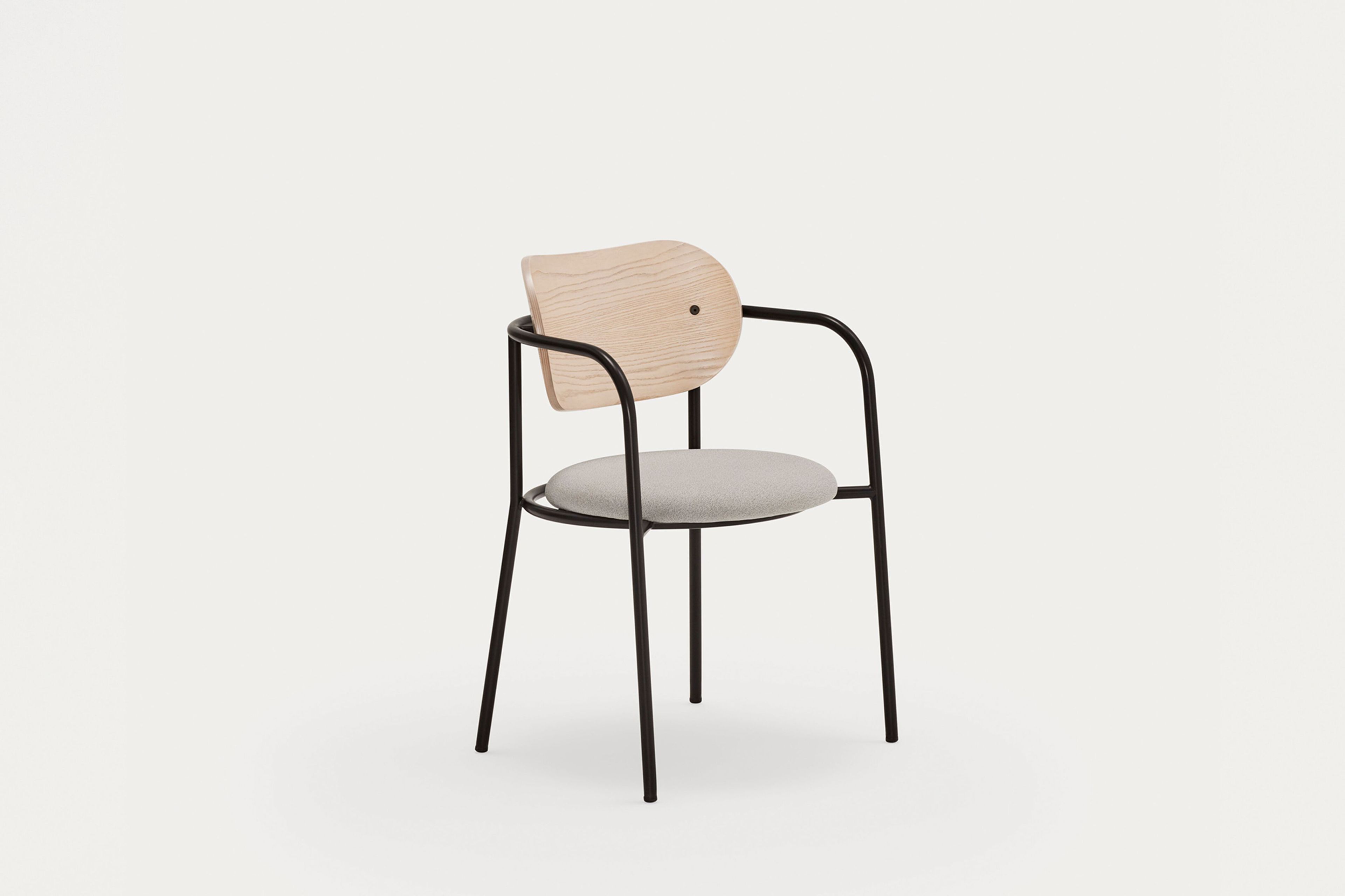 Металлический стул с мягким сиденьем TEULAT Eclipse ARCH-00024919 - Вид №16