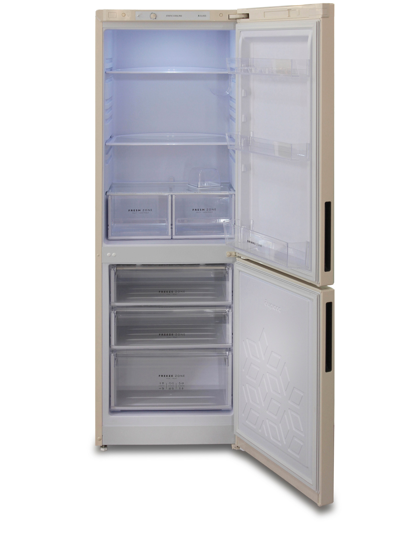 9967572 Холодильник с морозильником   Бирюса G6027 бежевый STDN-0121715 - Вид №1