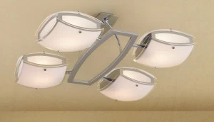 Потолочная люстра Citilux Берген CL161141 CITILUX БЕРГЕН ХРОМ 183023 Белый