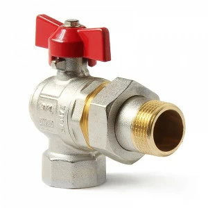 Кран шаровый угл. 1 со сгоном баб. Н-В РА