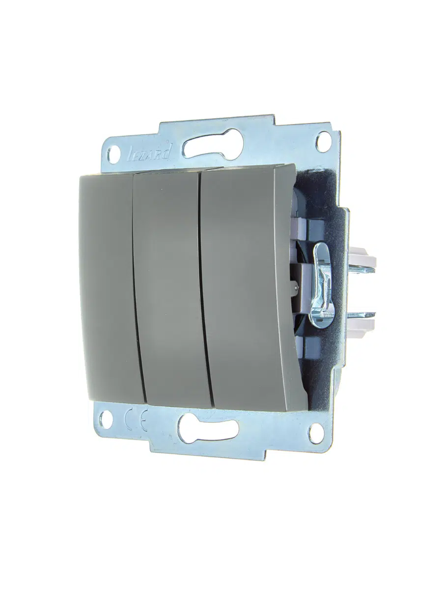 ASTI Выключатель тройной платина механизм LEZARD 7081-3588-109 - Вид №2