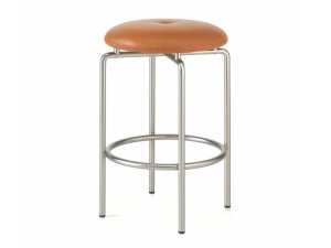 Стальной табурет с подставкой для ног