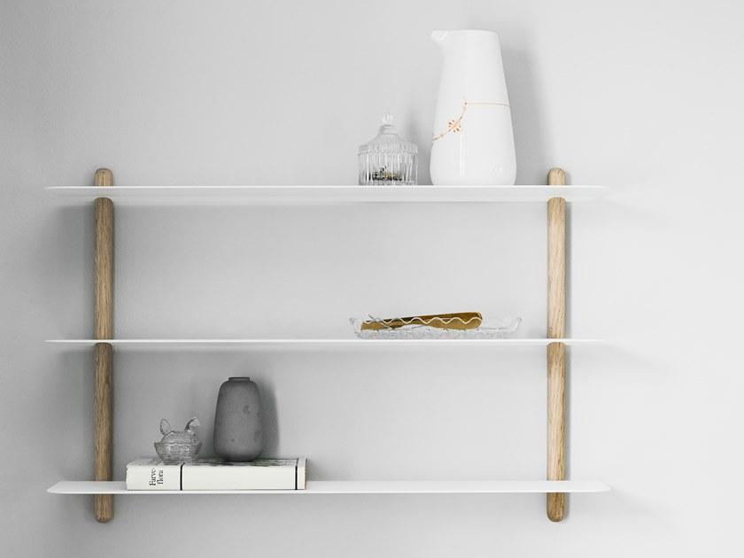 Gejst Настенный книжный шкаф из стали и дерева Nivo 20100/20101 - Вид №3