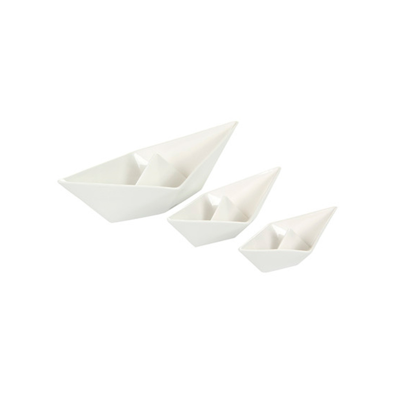 Набор фарфоровых лодок Memorabilia 3 шт Seletti 10441 - Вид №4