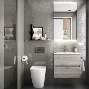 26553 SALGAR Мебель для умывальника FUSSION LINE 600 2 ящика BAY PINE 598 x 540 x 450 мм Лавровая сосна