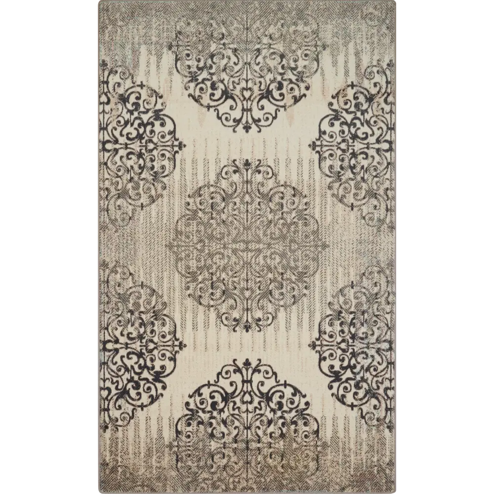 Ковер шерсть Isfahan Aneto 200x300 см цвет бежевый 85304833 STLM-2027621 AGNELLA 