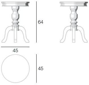 Il Giardino di Legno Круглый сервировочный стол Mozaic - noce Moza0480 - Вид №2