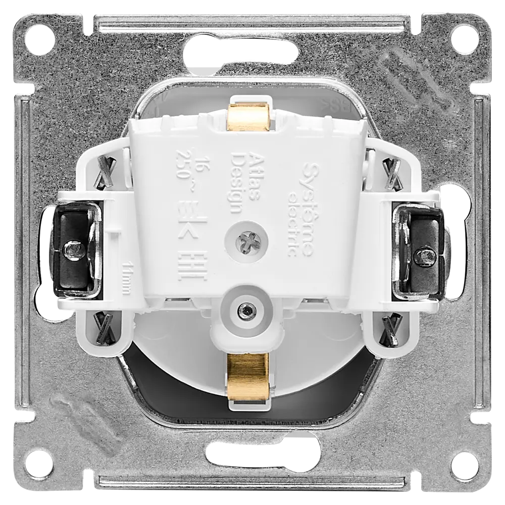 AtlasDesign Бел Розетка с/з с шторками SE ATN000145 SYSTEME ELECTRIC STLM-2047546 - Вид №2