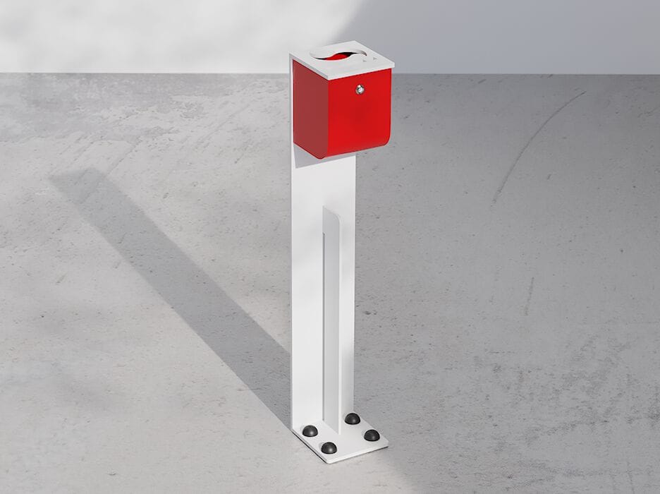 Металлическая пепельница для общественных мест DIMCAR ARCH-00070345 - Вид №1