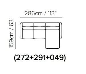 3-местный кожаный диван с откидывающейся спинкой Natuzzi Italia GALAXY ARCH-00032207 - Вид №8