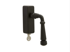 Железная оконная ручка с замком