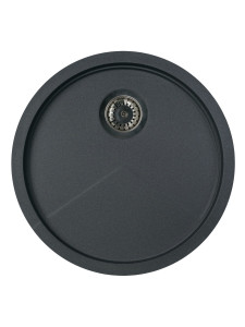 92704821 Кухонная мойка KitKraken Spring Graphite C-510.7024 51х51, Матовый Графит Кварц STLM-0535121 KIT KRAKEN