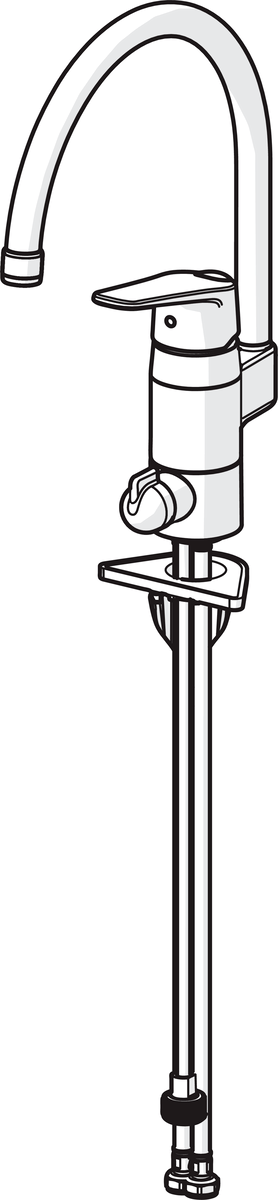 Oras 1839FG Смеситель для кухни с клапаном 1839FG Vega Хром  - Вид №2