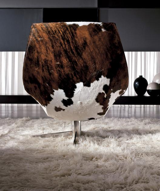 i 4 Mariani Вращающееся кресло с кожаной обивкой Oyster sun-id-1378572 - Вид №9