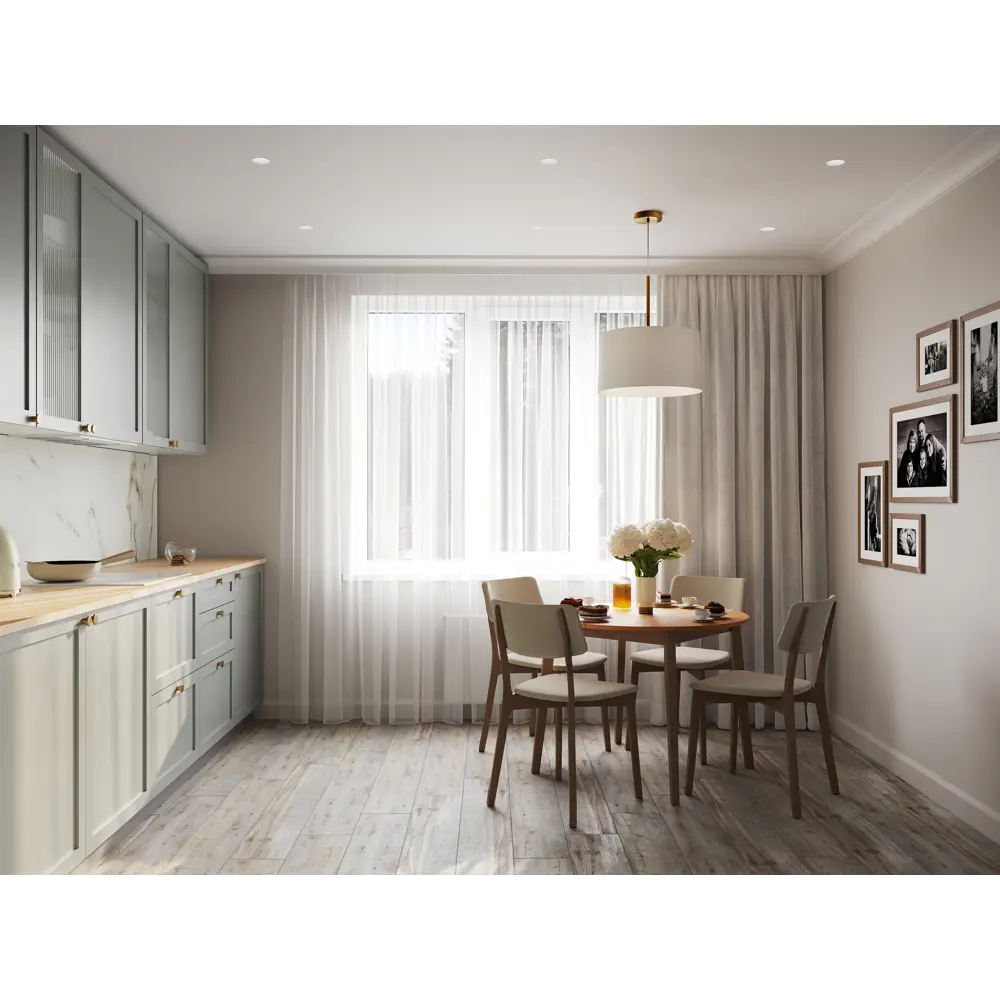 Карниз кухонный Кинель Konsensa серо-зеленый 220 см для элегантного интерьера 89398723 STLM-1578220 - Вид №5