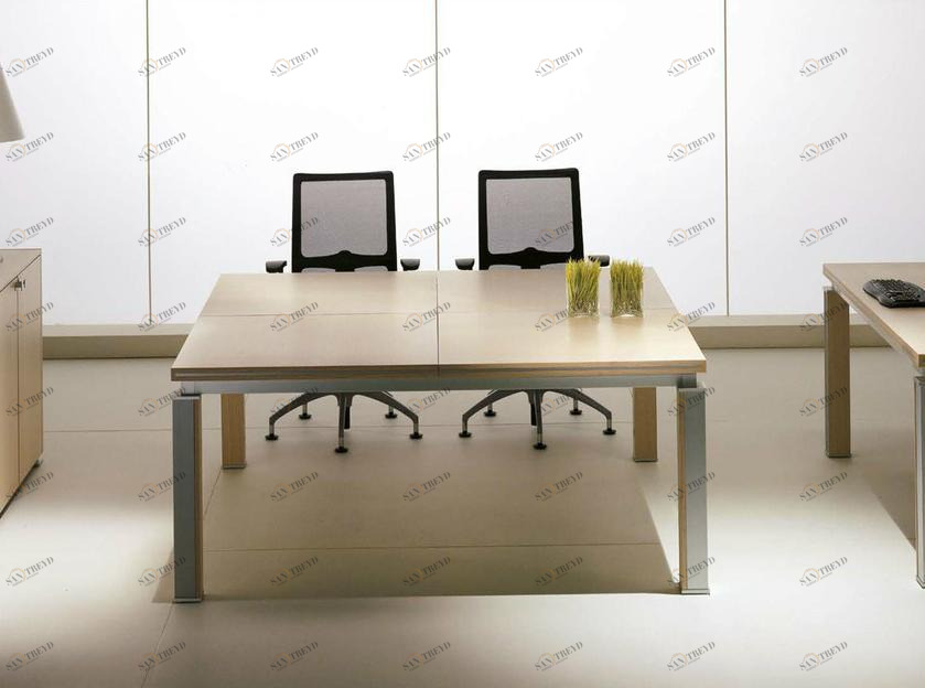 IFT Квадратный стол для переговоров из шпона дерева Electa sun-id-1423923