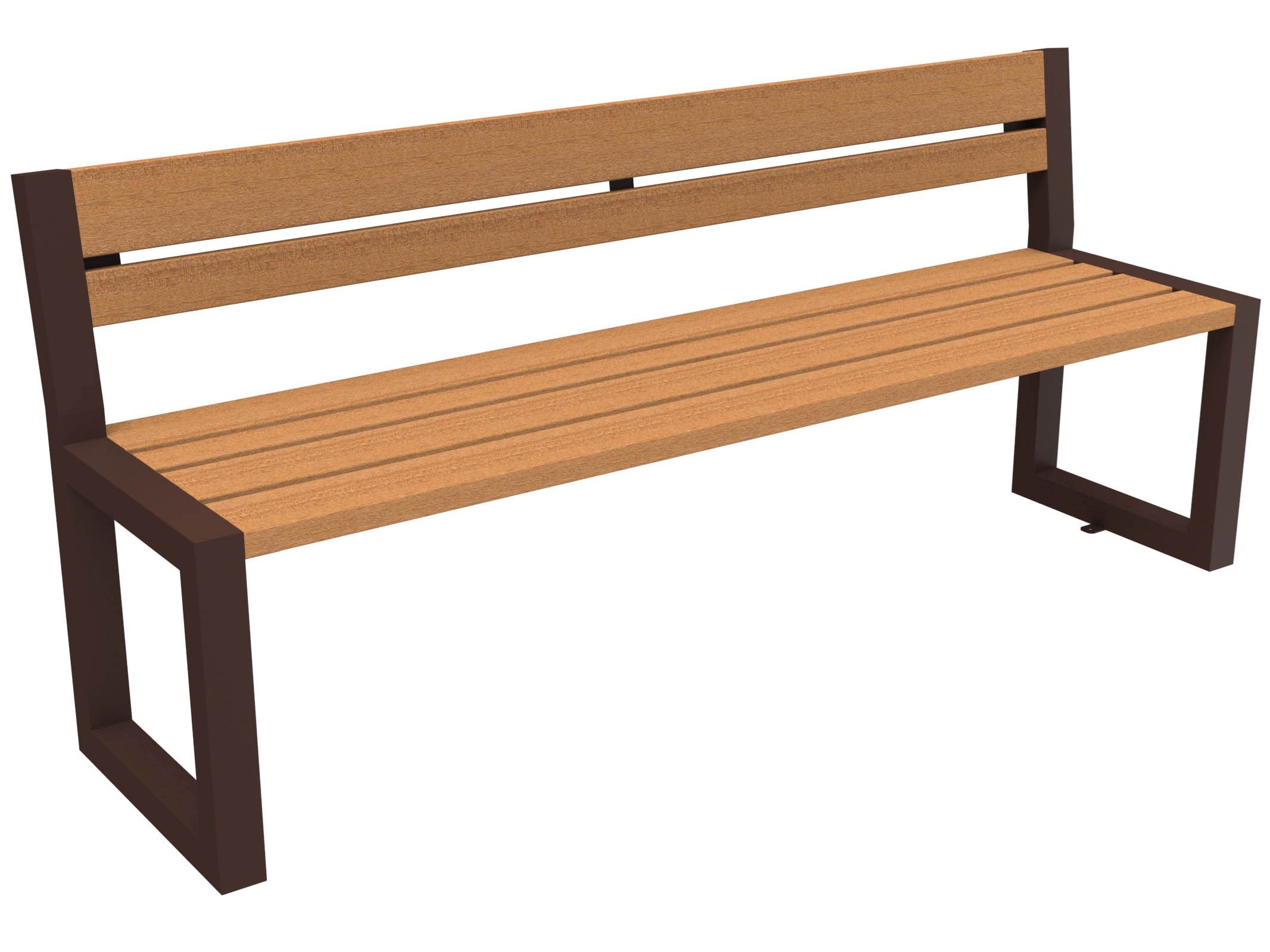 Скамья из окуме со спинкой Lazzari ритм ARCH-00140158 - Вид №35