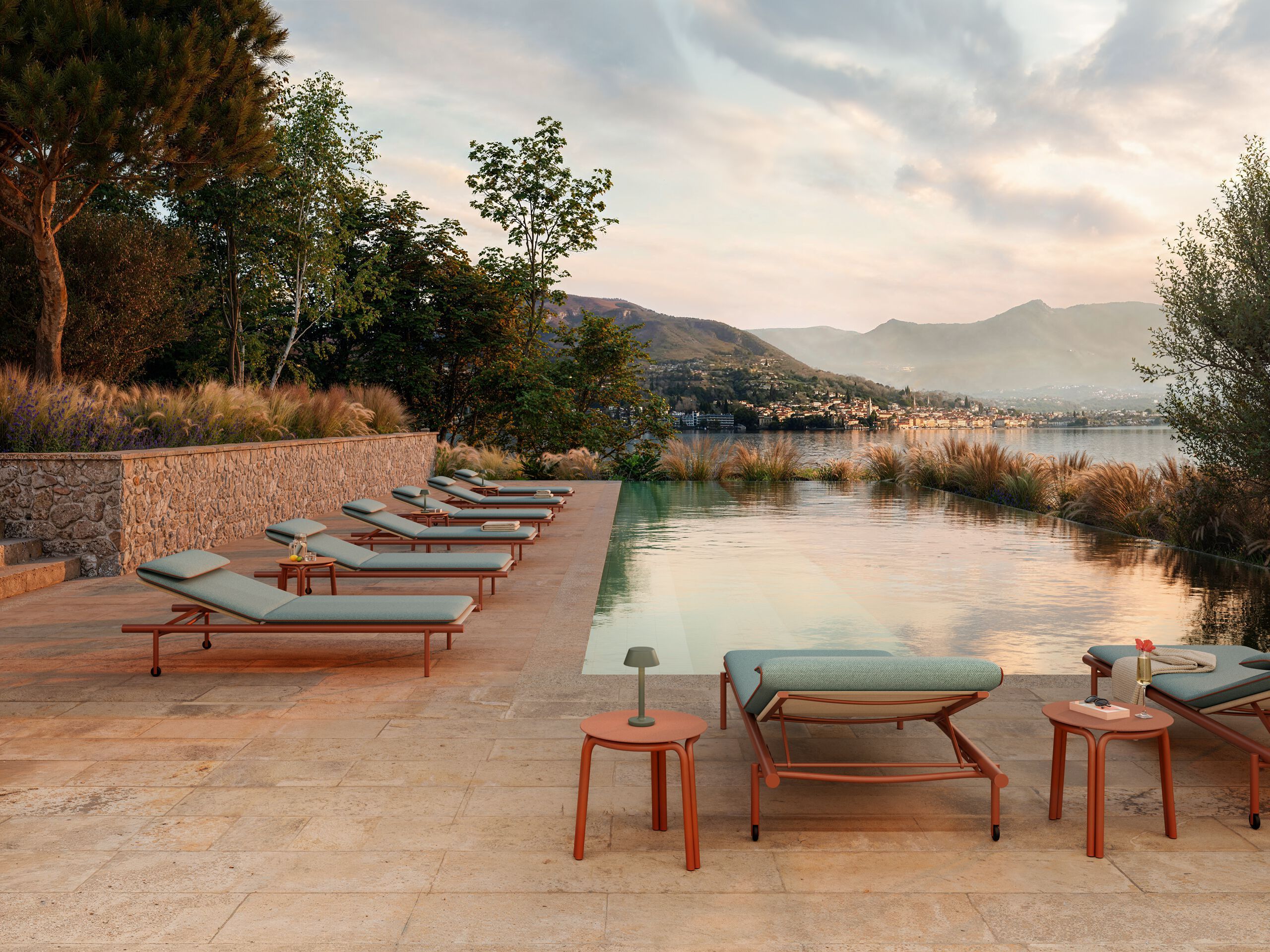 Алюминиевая штабелируемая Садовая кровать Unopiù Salò ARCH-00127447 - Вид №5