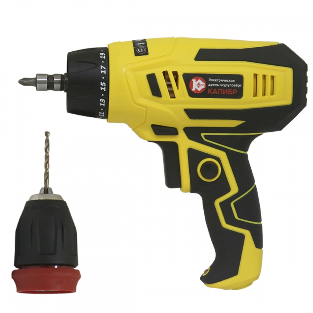 75898 Калибр Электрическая дрель-шуруповёрт   ДЭ- 550ШСМ  - Вид №4