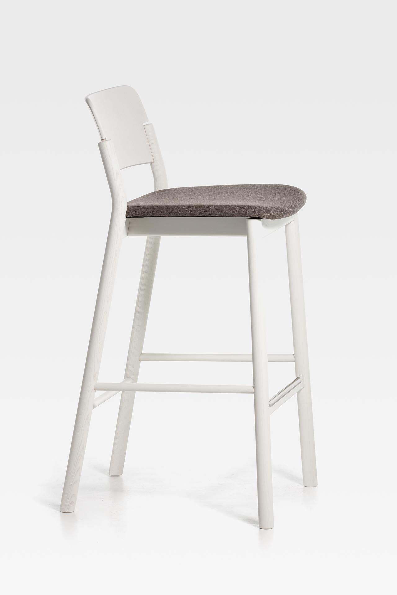Высокий стул из ясеня с мягким сиденьем SIPA ARCH-00016181 - Вид №6