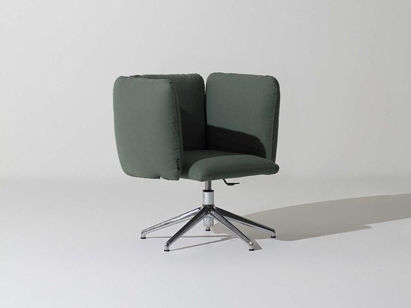 Manerba Вращающееся бархатное кресло с подлокотниками Undecided St140g01 - Вид №2