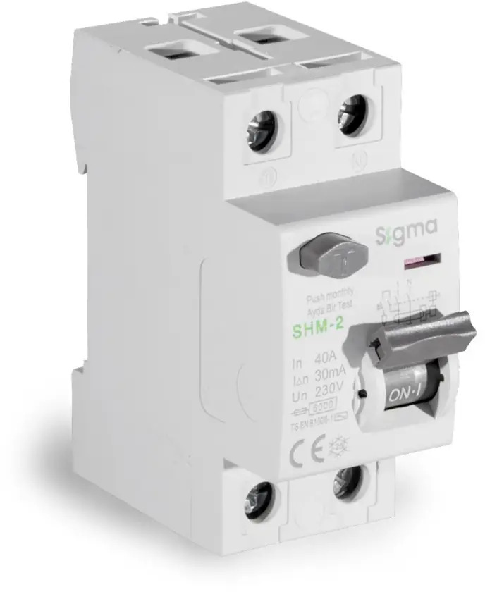 91230479 УЗО Sigma elektrik 2P 40 А 30 мА AC SHM2040030 STLM-1106904
