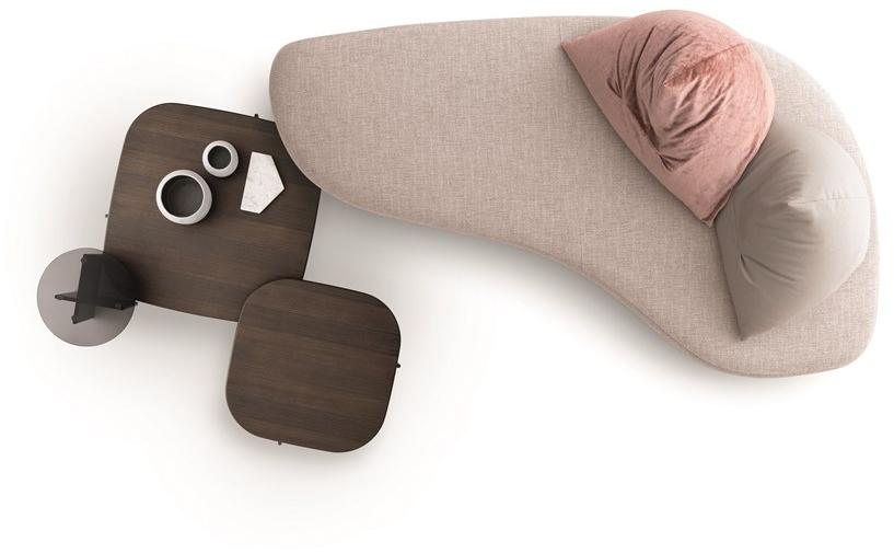 Ditre Italia Изогнутый 3-местный тканевый диван Papilo sun-id-1487866 - Вид №1