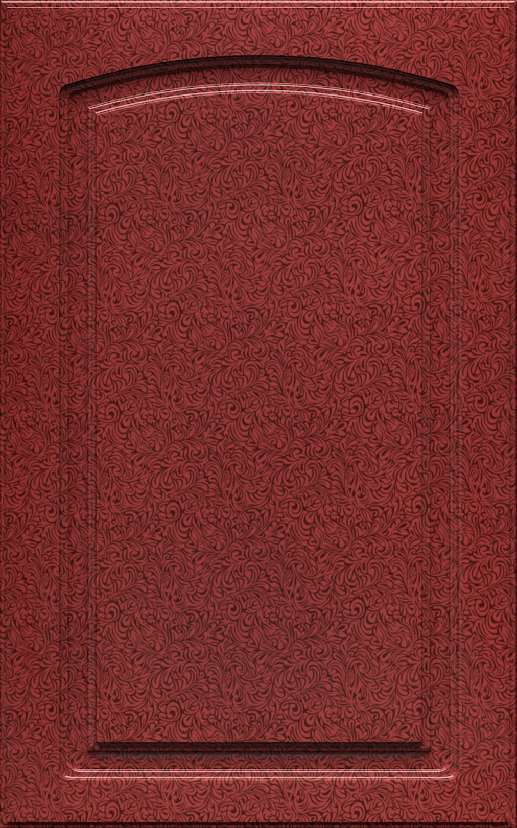 Фасады для кухни Классика Фрезеровка «Арка+» Вишневые цветы глянец №174 SIDAK SIST2517-47