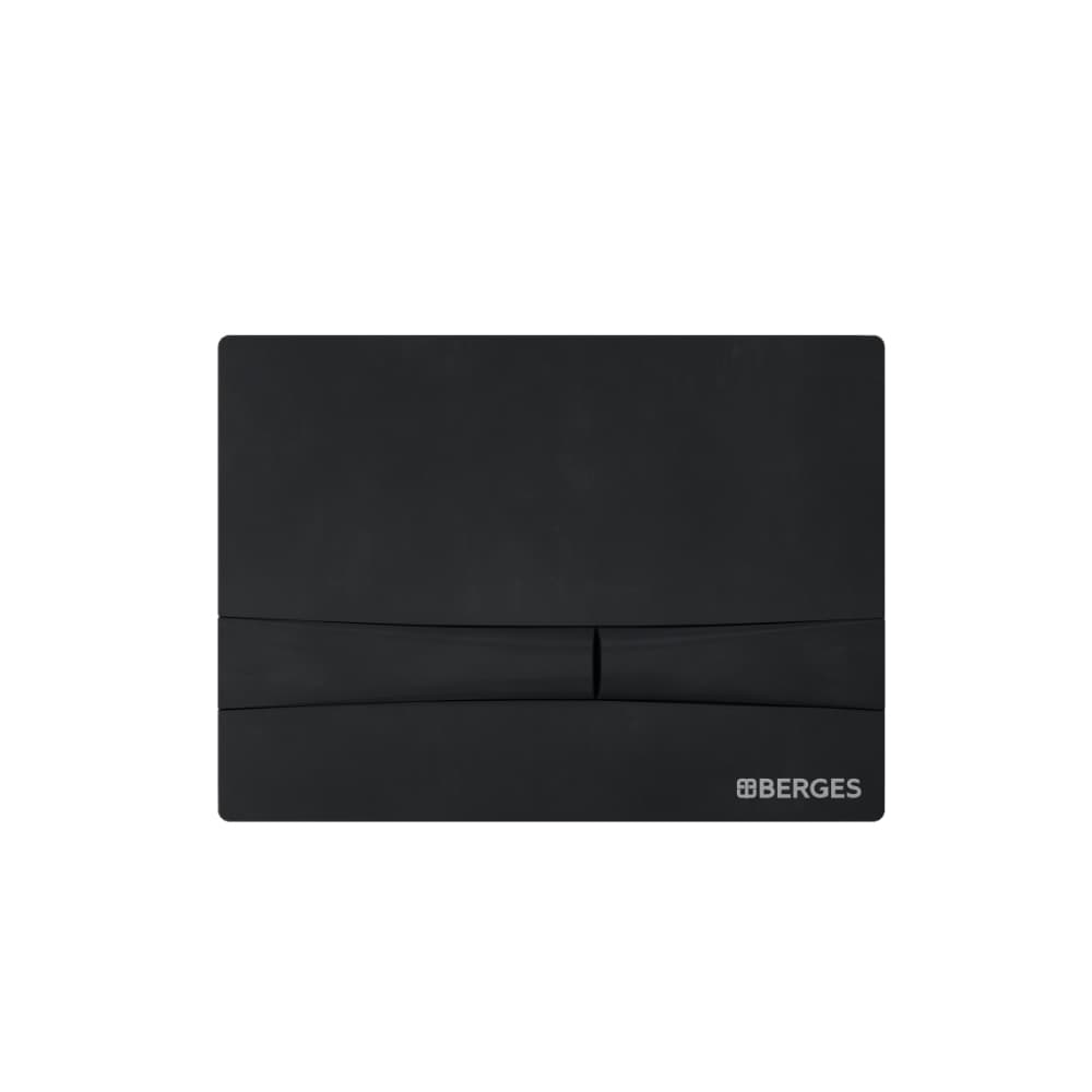 040255 Инсталляция BERGES для скрытого монтажа NOVUM с кнопкой F5 Soft Touch черная  Berges NOVUM D3  - Вид №3