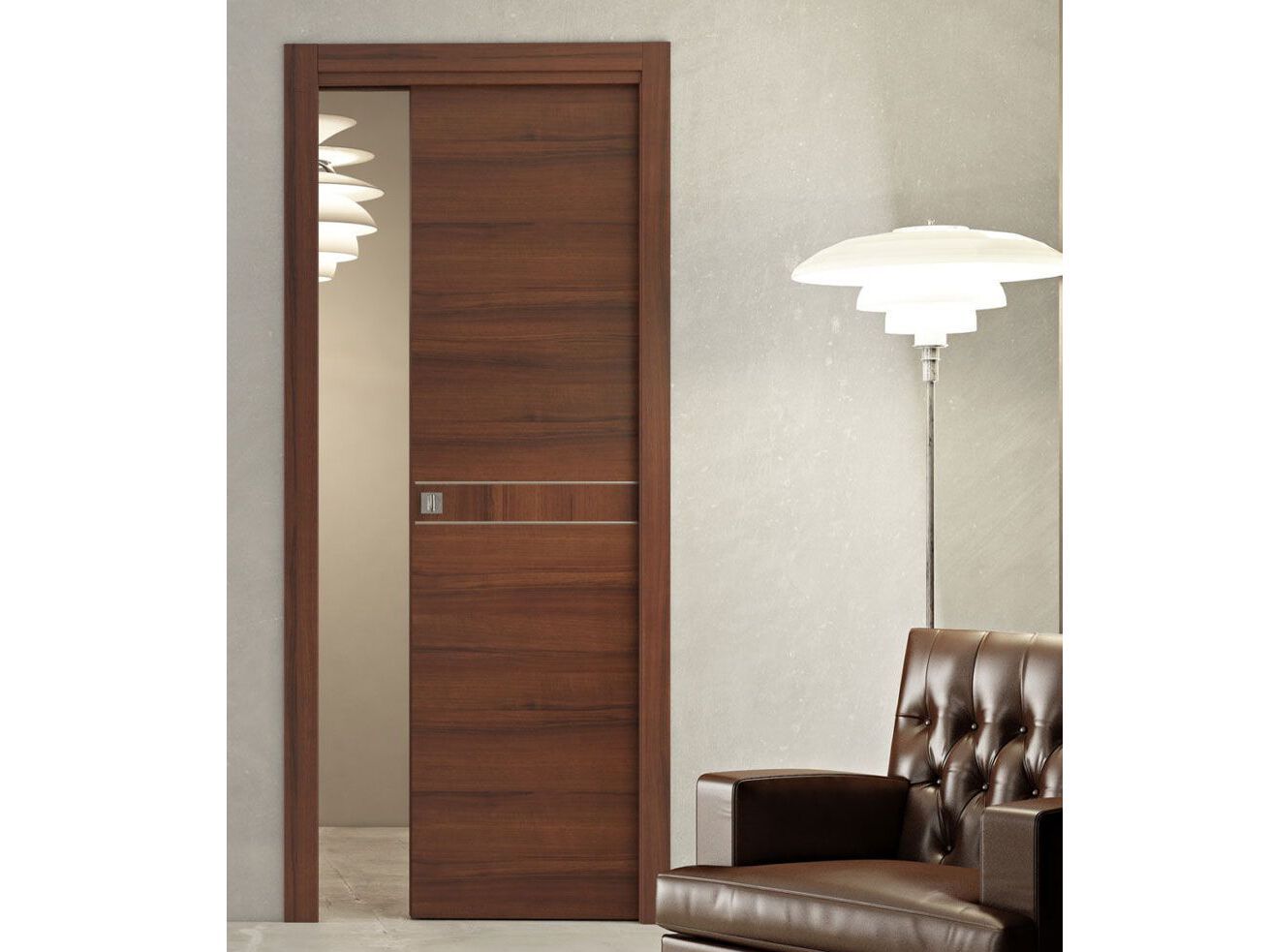 Деревянные раздвижные двери Pail Serramenti DEMETRA ARCH-00081551 - Вид №1