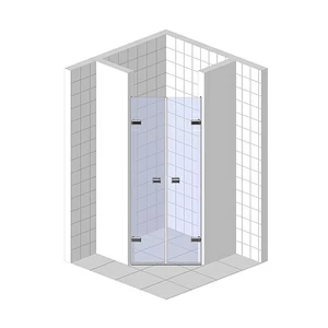 Душевые двери в нишу 60x200 GK-862G135 стекло прозрачное 6 мм GUTEWETTER TREND DOOR
