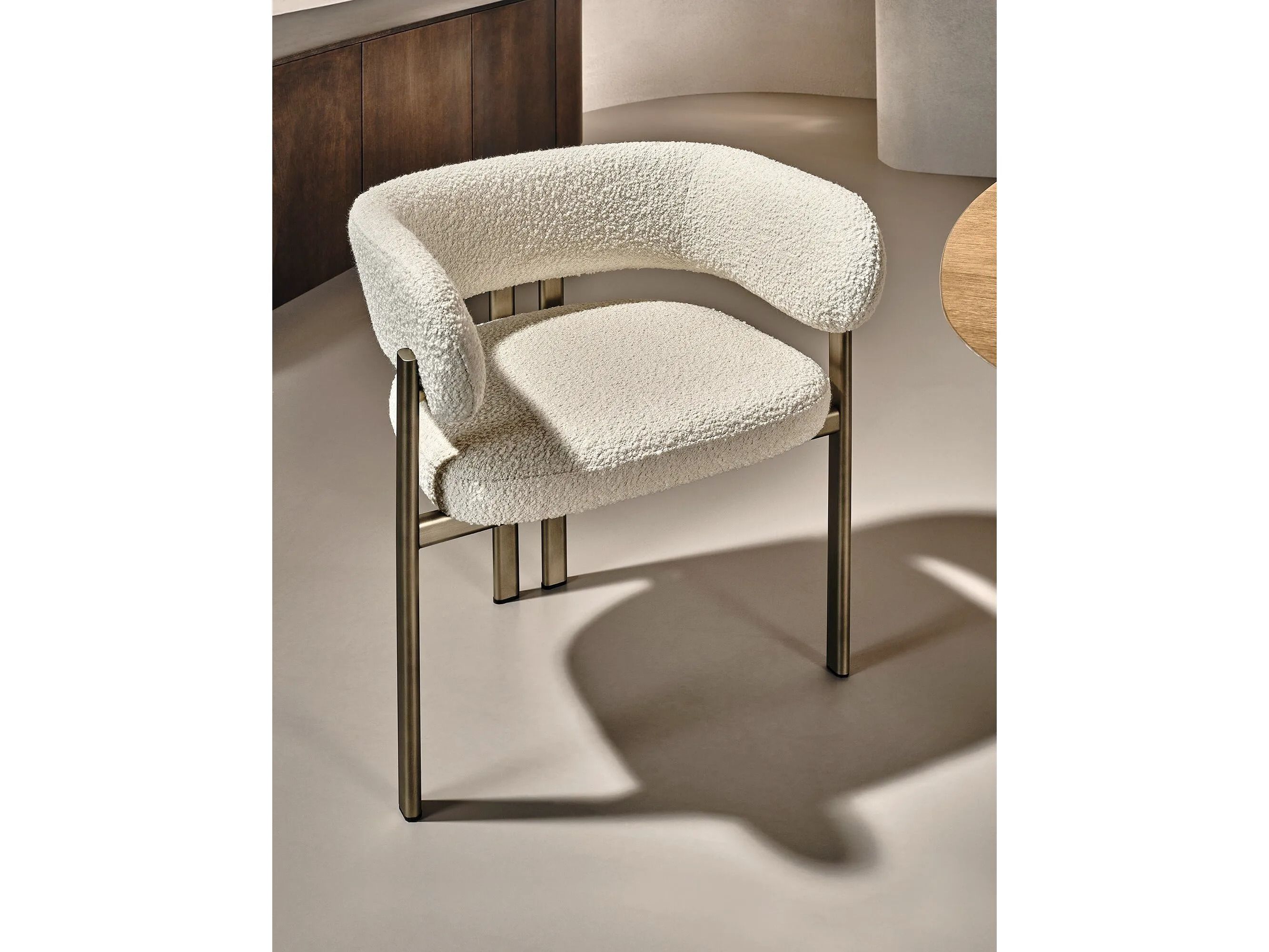 Металлический мягкий стул с подлокотниками Naturedesign Home ARCH-00001634 - Вид №3