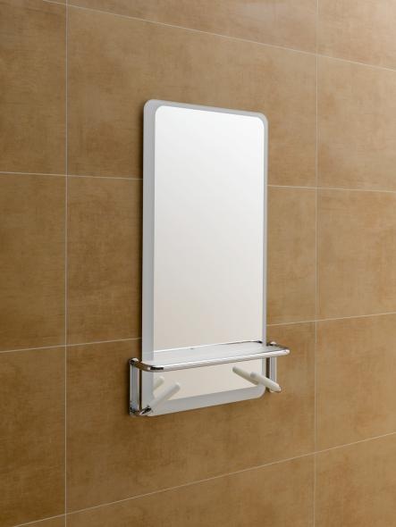 802.03.W100 Зеркальная полка белая версия HEWI Serie 802 LifeSystem  - Вид №3