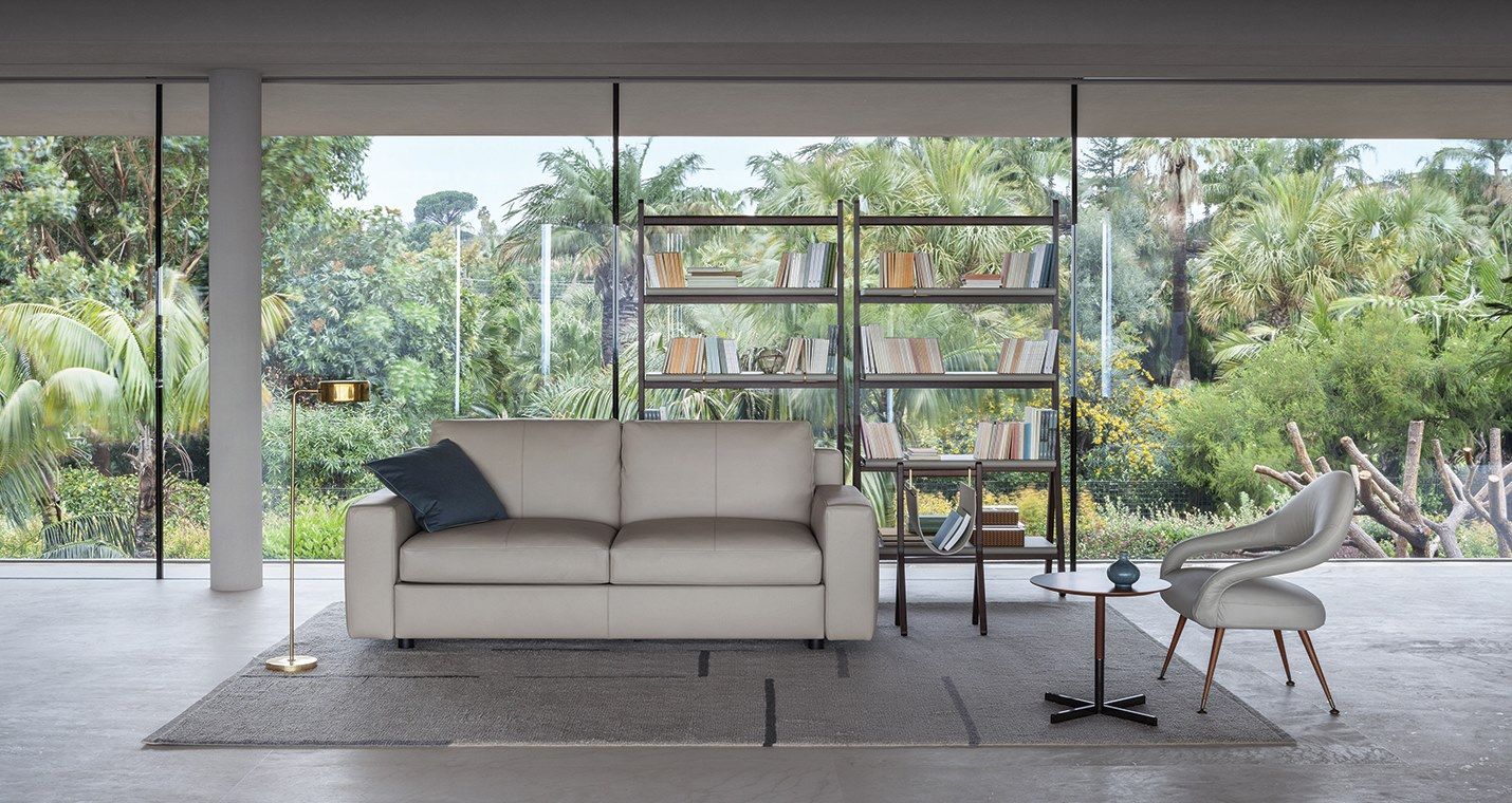 Деревянный самонесущий двухсторонний книжный шкаф Poltrona Frau коллекция-мебель и аксессуары ARCH-00033344 - Вид №4