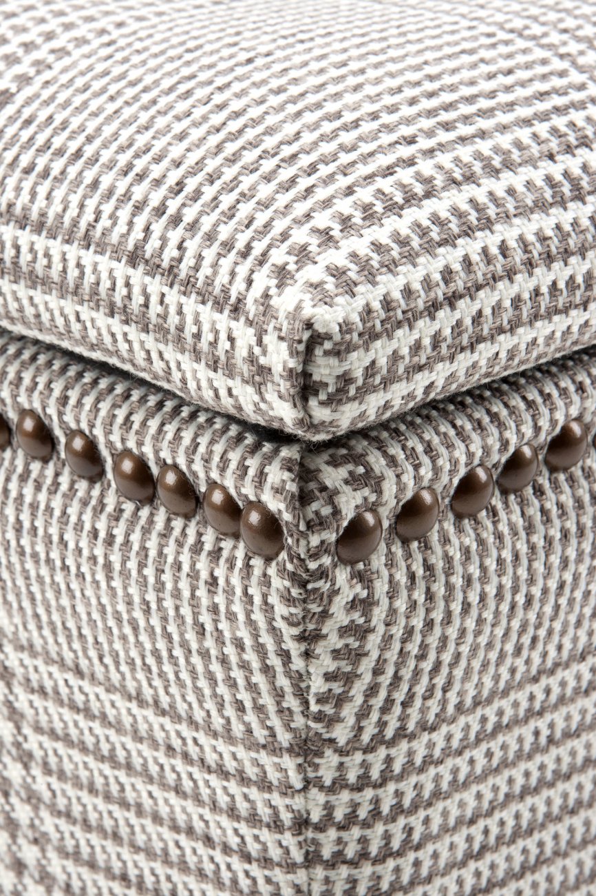 Пуф без подлокотников Austin от Eichholtz серый EICHHOLTZ ДИЗАЙНЕРСКИЕ, EICHHOLTZ 061291 Серый  - Вид №6