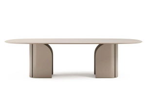 Деревянный овальный обеденный стол