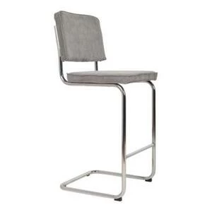 Стул барный Ridge Rib светло-серый