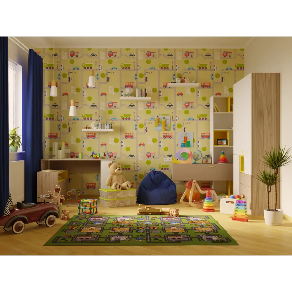 Ковер полиамид Дороги 170 150x200 см цвет мультиколор ВИТЕБСКИЕ КОВРЫ STLM-2111533 - Вид №4