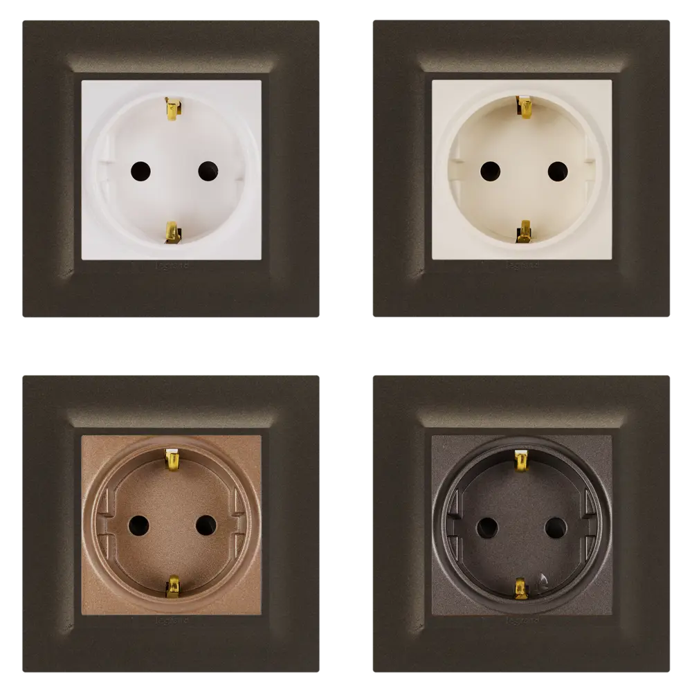 Рамка для розеток и выключателей Legrand Structura 1 пост, цвет бронза STLM-2179613 - Вид №1