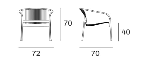 Стул из нержавеющей стали с подлокотниками Plank Velit ARCH-00029995 - Вид №16