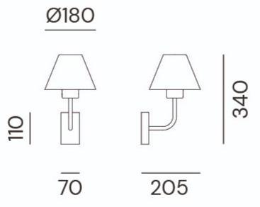 Il Fanale Настенный светильник для улицы из металла Fiordo 261.01.or - Вид №3