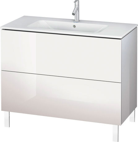 LC662702222 L-Cube Тумбочка напольная Белый глянцевый декор Duravit - Вид №2